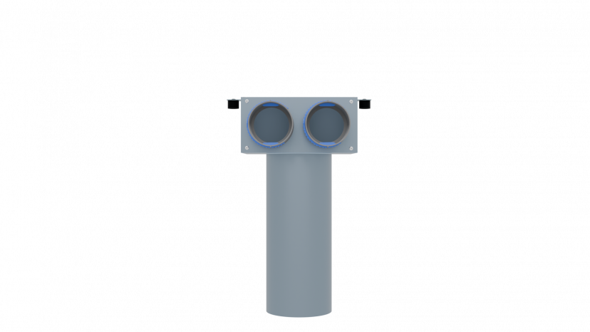 Пленум потолочный Flexag FL-PCP-125/90x2 на 2 выхода
