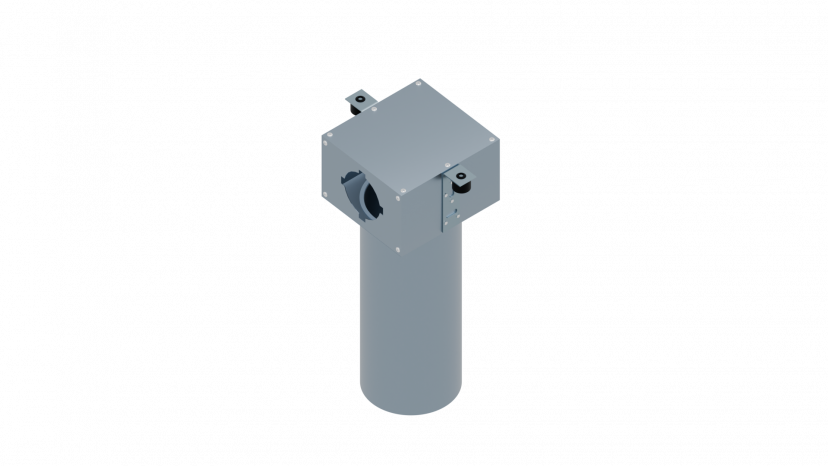 Пленум потолочный Flexag FL-PCP-125/90x1 на 1 выход