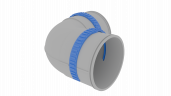 Отвод 90° Flexag FL90-PP90, D90 мм