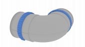 Отвод 90° Flexag FL90-PP90, D90 мм