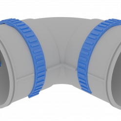 Отвод 90° Flexag FL90-PP90, D90 мм