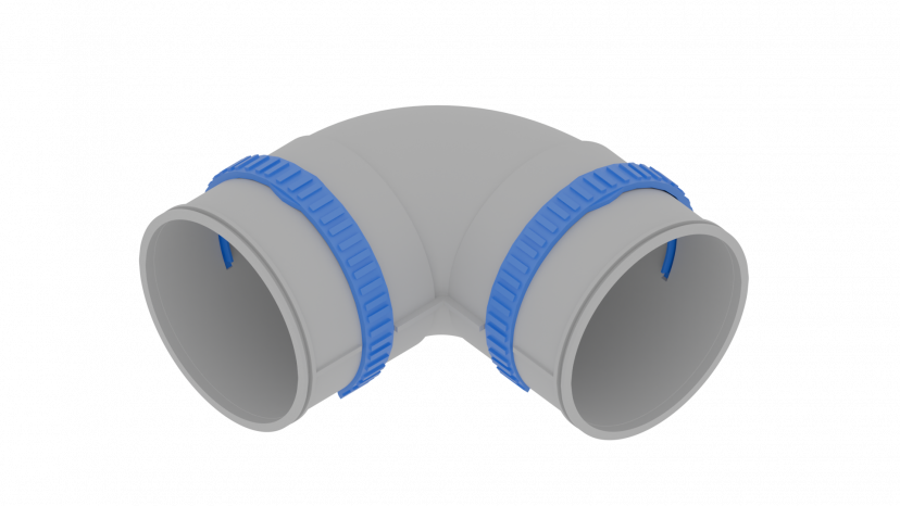 Отвод 90° Flexag FL90-PP90, D90 мм