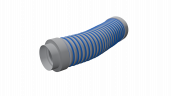Гибкий шумоглушитель Flexag GL 110/600, D110 мм, длина 600 мм