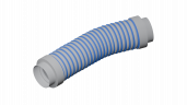 Гибкий шумоглушитель Flexag GL 110/600, D110 мм, длина 600 мм