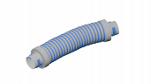 Гибкий шумоглушитель Flexag GL 75/600, D75 мм, длина 600 мм