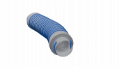 Гибкий шумоглушитель Flexag GL 90/600, D90 мм, длина 600 мм