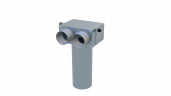 Flexag FL-PCP-100/75x2 пленум вентиляционный потолочный, D100, на 2 выхода FLD 1