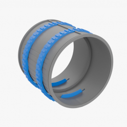 Муфта соединительная Flexag FLS75-G, D75 мм, цвет серый