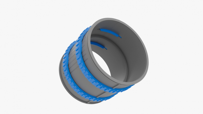Муфта соединительная Flexag FLS75-G, D75 мм, цвет серый