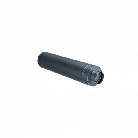 Стальной круглый шумоглушитель Flexag GLMK-125, D125 мм, длина 900 мм  