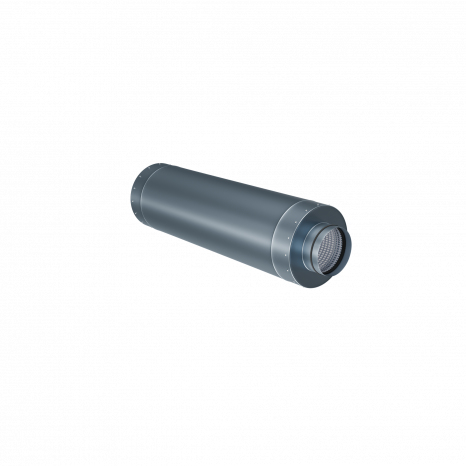 Стальной круглый шумоглушитель Flexag GLMK-160, D160 мм, длина 900 мм  