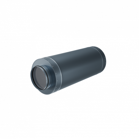 Стальной круглый шумоглушитель Flexag GLMK-250, D250 мм, длина 900 мм