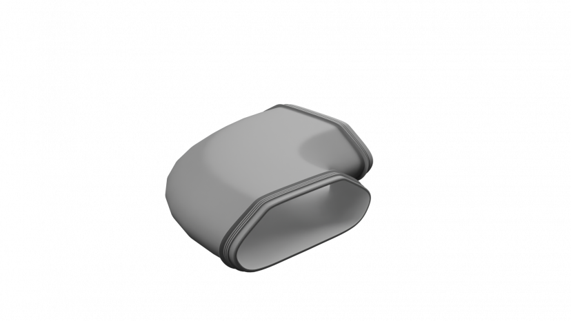 Отвод 90° горизонтальный Flexag PP/FL-AT90 для FL-AT