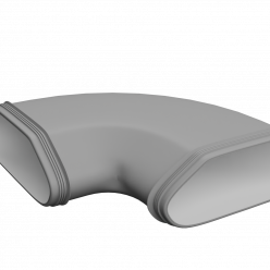 Отвод 90° горизонтальный Flexag PP/FL-AT90 для FL-AT