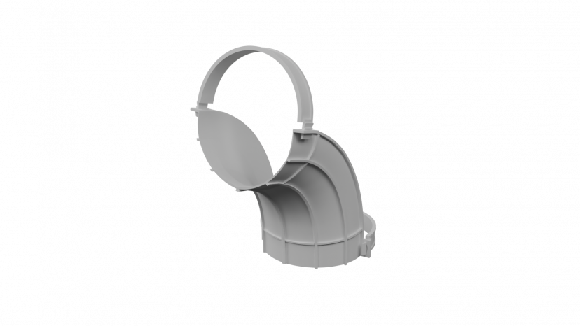 Фиксатор поворота 90° Flexag FL75-FP90, D75 мм