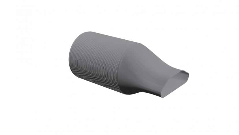 Flexag PPWP/125/1xAT пленум вентиляционный прямой, D125, на 1 выход AT  