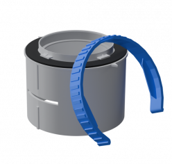Фланец соединительный Flexag FL75-G, D75 мм, цвет серый