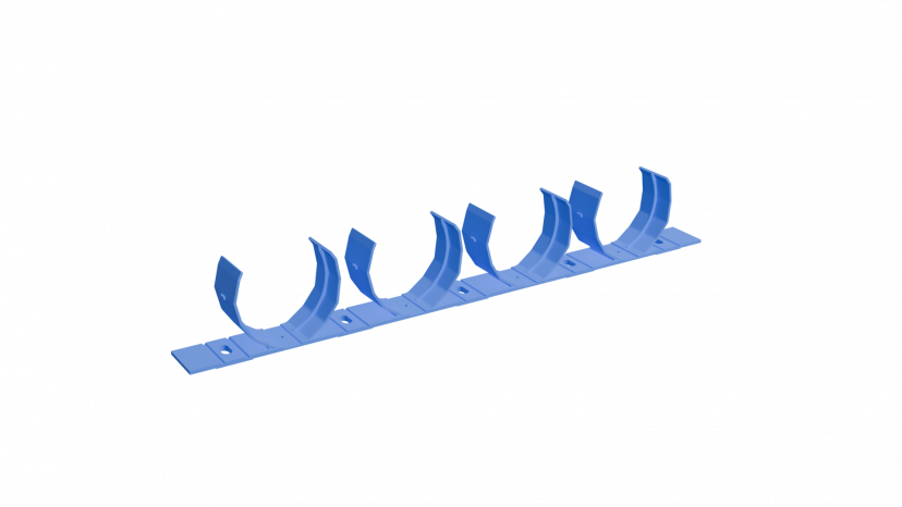 Планка пластиковых крепежных клипс Flexag PS90x4-B