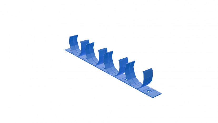 Планка пластиковых крепежных клипс Flexag PS90x4-B