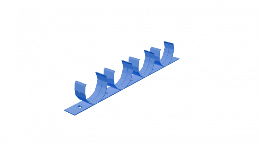 Планка пластиковых крепежных клипс Flexag PS90x4-B