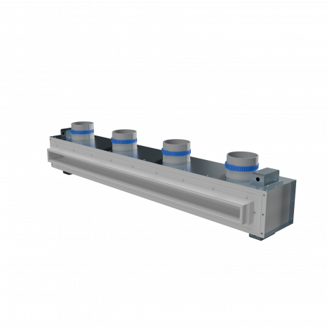 Flexag RA-1-1000-30-W щелевой диффузор с КСД под натяжной потолок 