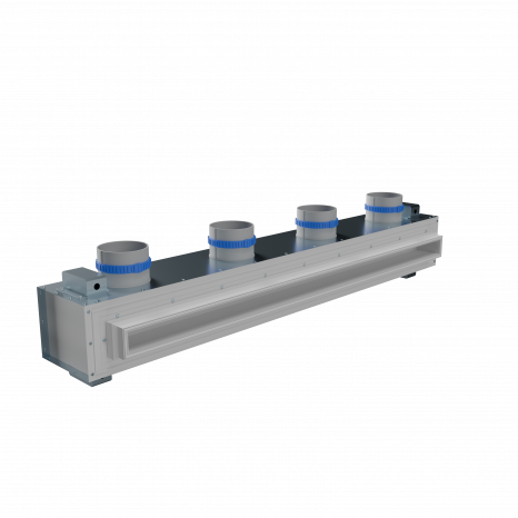 Flexag RA-1-1000-30-W щелевой диффузор с КСД под натяжной потолок 