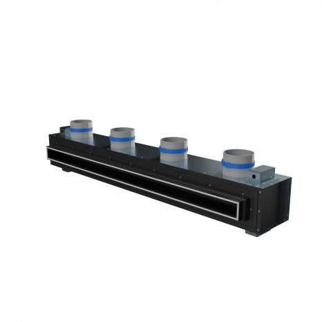 Flexag RA-1-1000-30-B щелевой диффузор с КСД под натяжной потолок