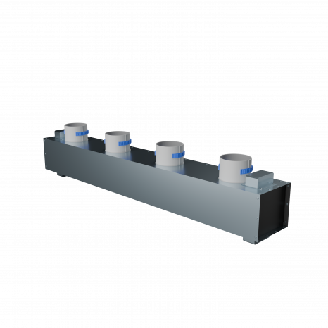Flexag RA-1-1000-30-B щелевой диффузор с КСД под натяжной потолок