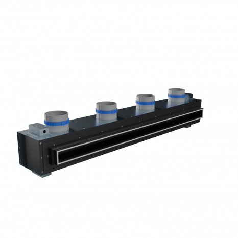 Flexag RA-1-1000-30-B щелевой диффузор с КСД под натяжной потолок