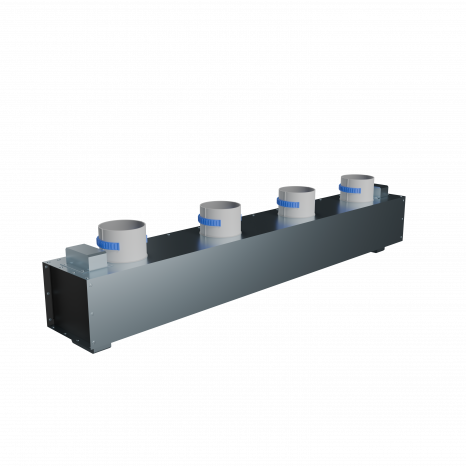 Flexag RA-1-1000-30-B щелевой диффузор с КСД под натяжной потолок
